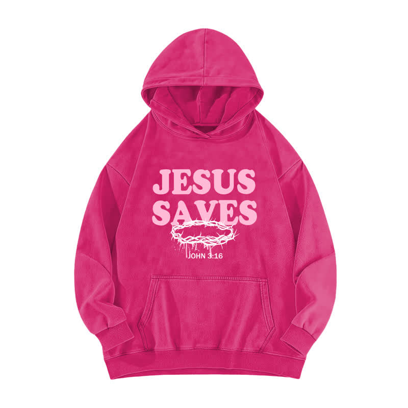 Christianartworkshop Jesus Saves John 3:16 Front And Back Washed Hoodie - image 17