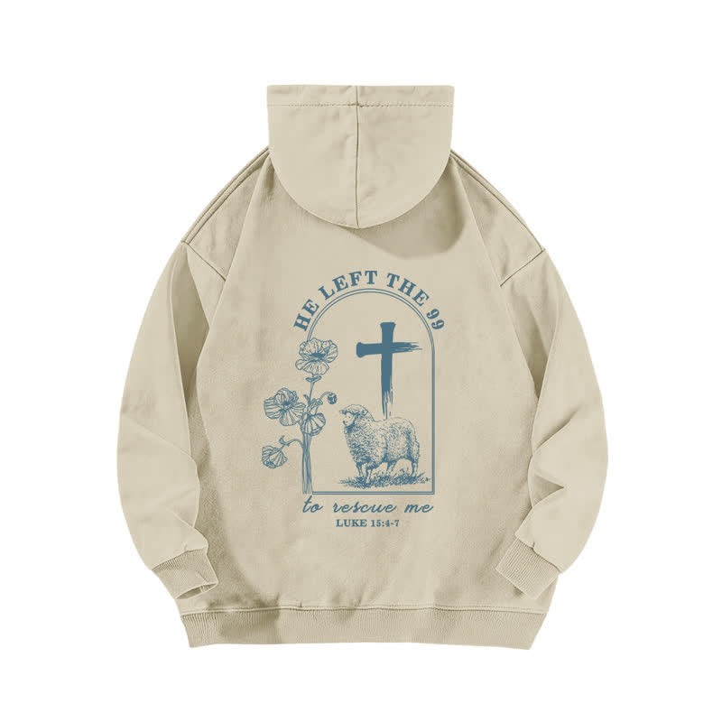 Christianartworkshop He Left The 99 Vintage Beige Washed Hoodie - image 1
