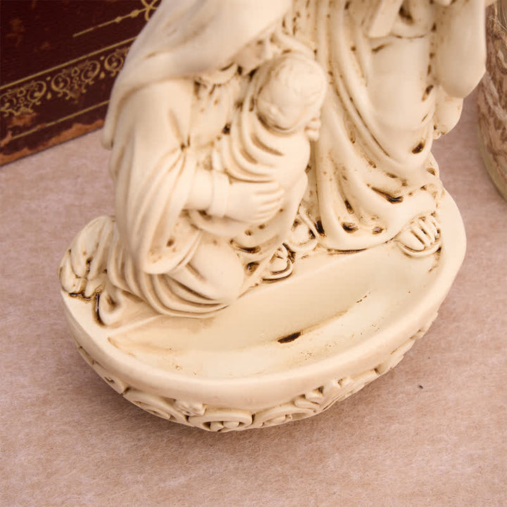 Christianartworkshop Detailed Relief Nativity Sculpture Holy Water Font: Token of Abiding Divine Unity - image 4