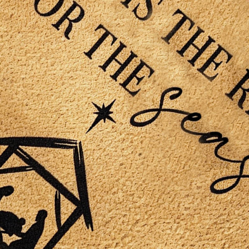 Christianartworkshop Nativity Scene Star Scripture Quote Coir Doormat - image 4