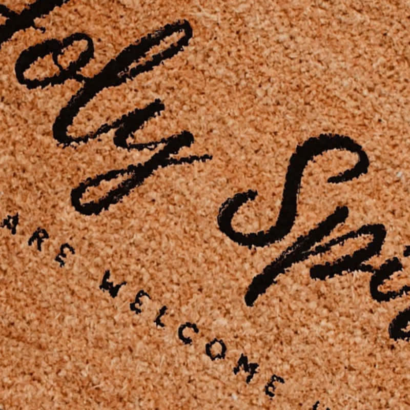 Christianartworkshop Hand Lettered Holy Spirit Entryway Coir Doormat - image 4