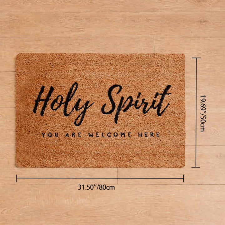Christianartworkshop Hand Lettered Holy Spirit Entryway Coir Doormat - 19.69''*31.5''/50*80cm - image 8