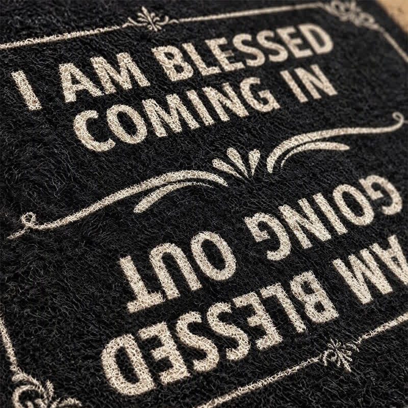 Christianartworkshop Classic Border Blessed In & Out Entry Doormat - image 5