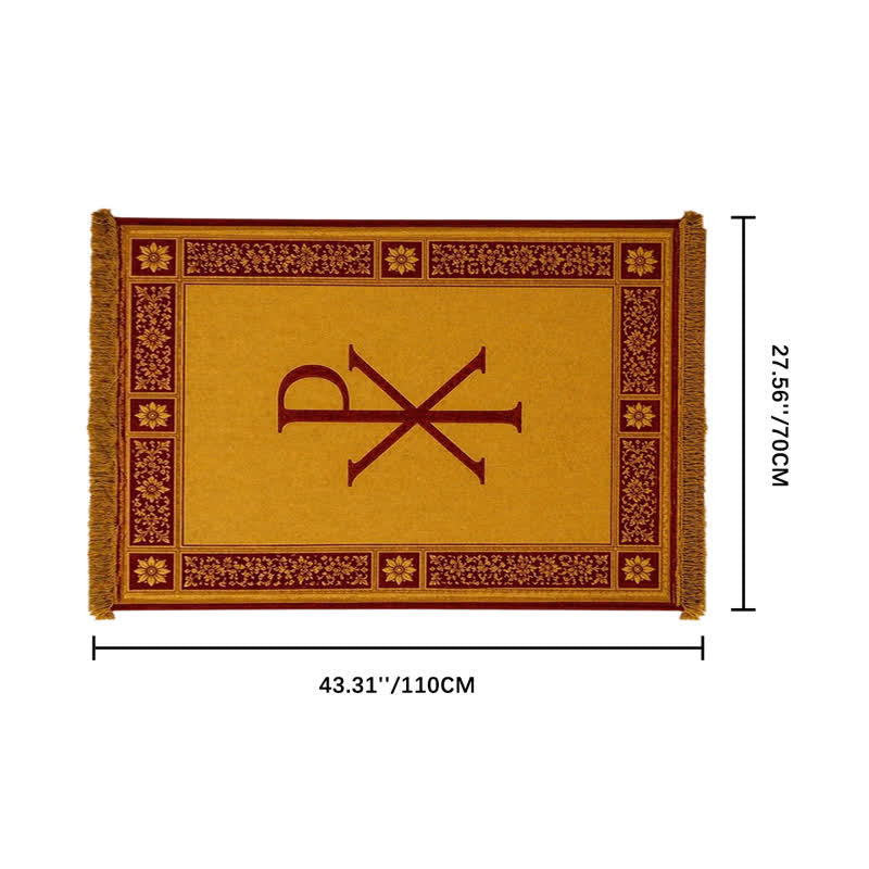 Christianartworkshop Ichthys & Chi-Rho Monogram Velvet Tapestry: Token of Abiding Celestial Shelter - Chi-Rho A - 27.56''*43.31''/70*110cm - image 34