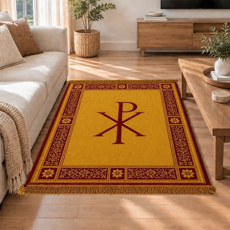Christianartworkshop Ichthys & Chi-Rho Monogram Velvet Tapestry: Token of Abiding Celestial Shelter - image 28