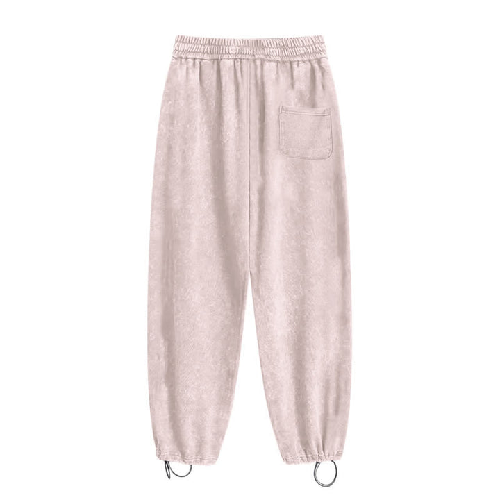 Christianartworkshop Jesus Portrait Gothic Script Blush Washed Sweatpants - image 3
