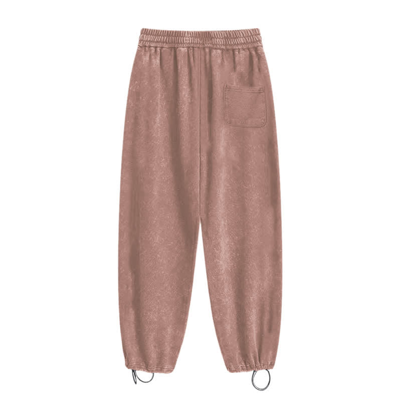 Christianartworkshop Jesus Saves Cross Graphic Grey Washed Sweatpants - image 43