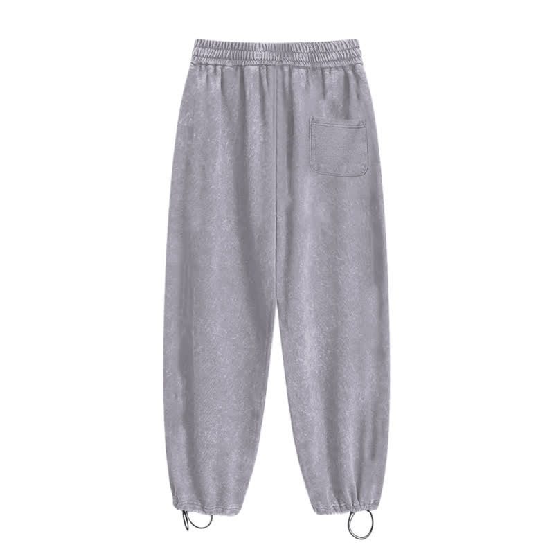 Christianartworkshop Jesus Script Blush Streetwear Drawstring Washed Sweatpants - image 10