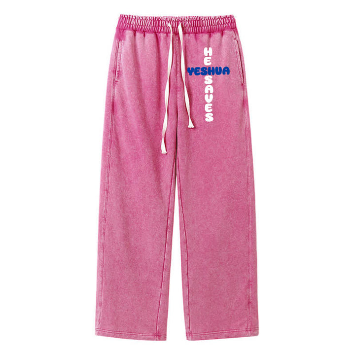 Christianartworkshop Blush Street Ease Drawstring Washed Sweatpants - Rose - 2XL - image 0
