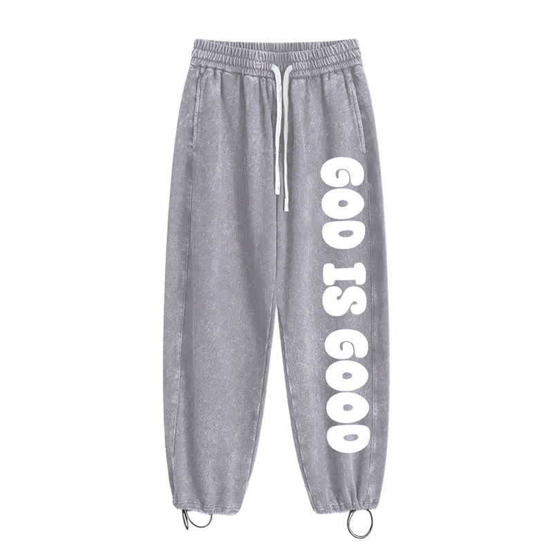 Christianartworkshop Blush Good Is Good Statement Washed Sweatpants - image 34