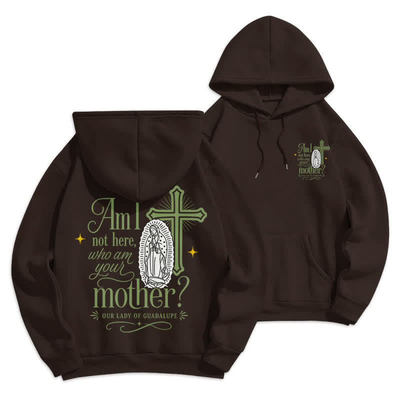 Christianartworkshop Our Lady Of Guadalupe Streetwear Fleece Lined White Hoodie - Black - 2XL - image 3