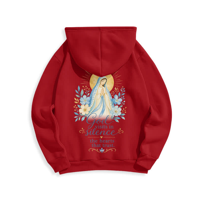 Christianartworkshop Olive Grace Cross Floral Fleece Lined Hoodie - image 16