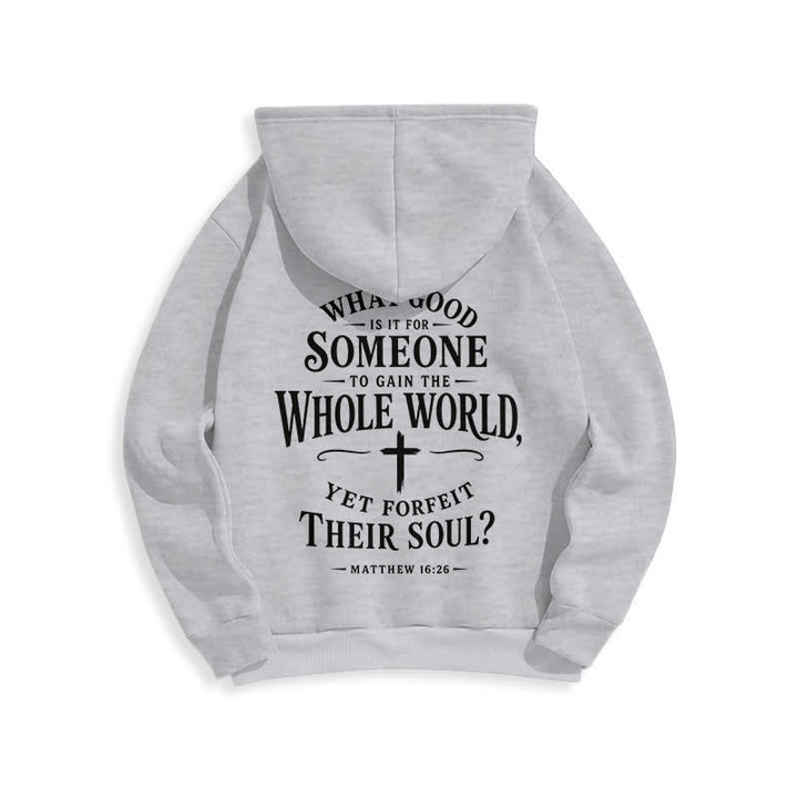Christianartworkshop God Is Good Fleece Lined White Streetwear Hoodie - image 4