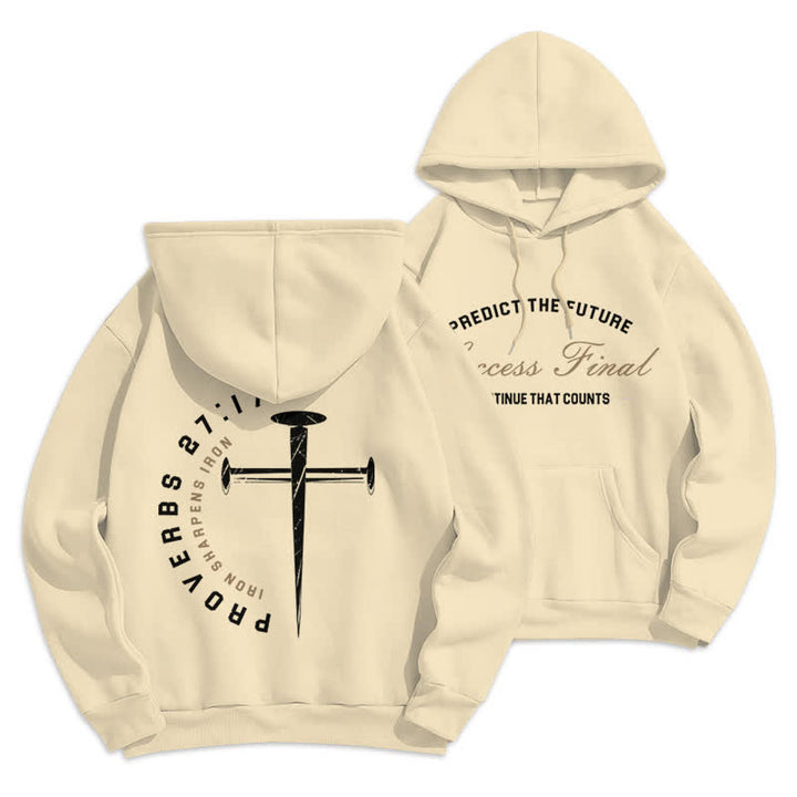 Christianartworkshop Predict The Future Proverbs 27:1 Street Graphic Hoodie - Beige - 2XL - image 21