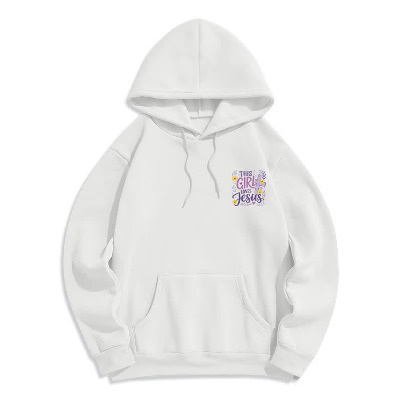 Christianartworkshop This Girl Loves Jesus Floral Sky Blue Hoodie - image 5