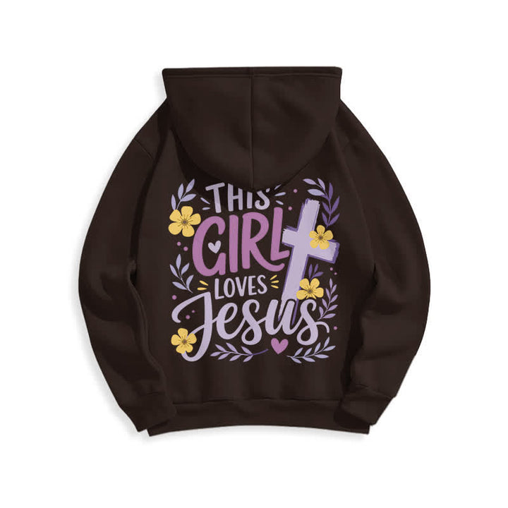Christianartworkshop This Girl Loves Jesus Floral Sky Blue Hoodie - image 7