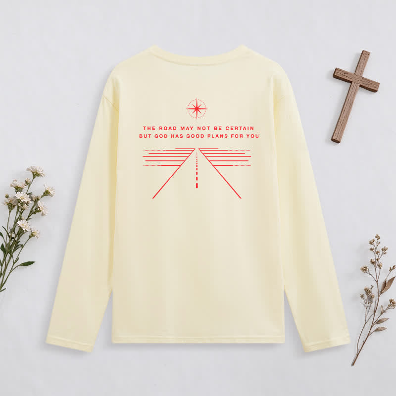 Christianartworkshop My Plan God's Plan Black Graphic Long-Sleeve T-Shirt - image 22