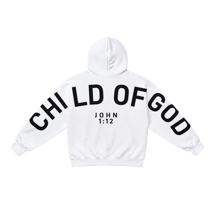 Christianartworkshop Child Of God John 1:12 Statement French Terry Hoodie - image 4