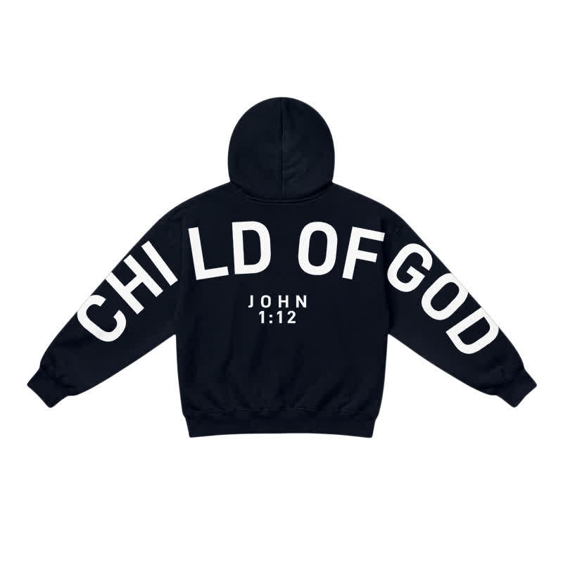 Christianartworkshop Child Of God John 1:12 Statement French Terry Hoodie - image 1