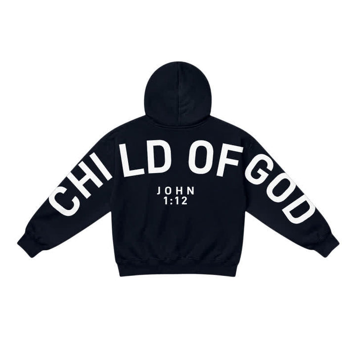 Christianartworkshop Child Of God John 1:12 Statement French Terry Hoodie - image 1
