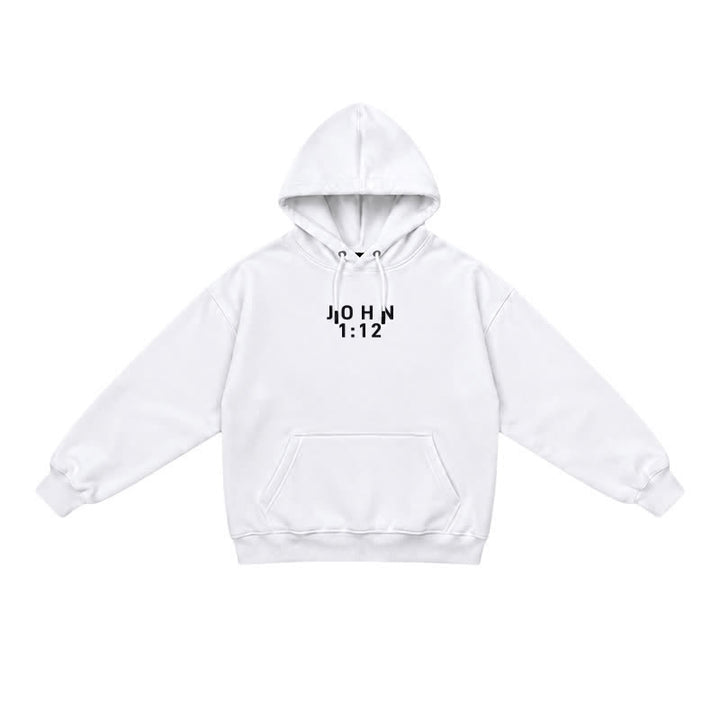 Christianartworkshop Child Of God John 1:12 Statement French Terry Hoodie - image 5