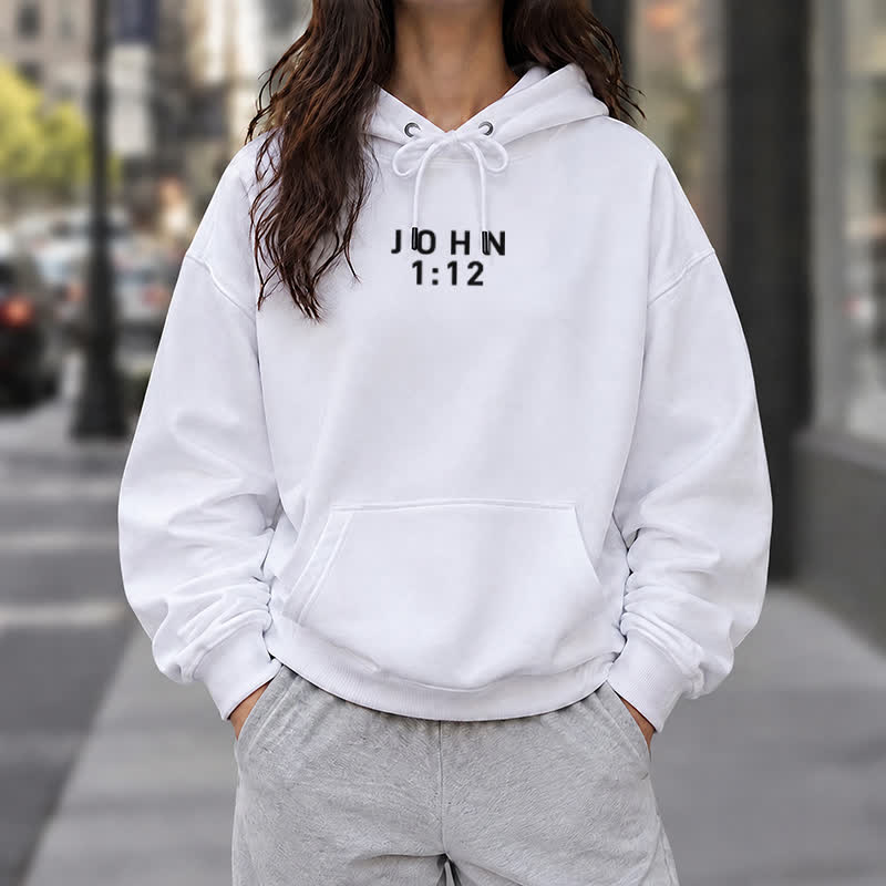 Christianartworkshop Child Of God John 1:12 Statement French Terry Hoodie - image 9