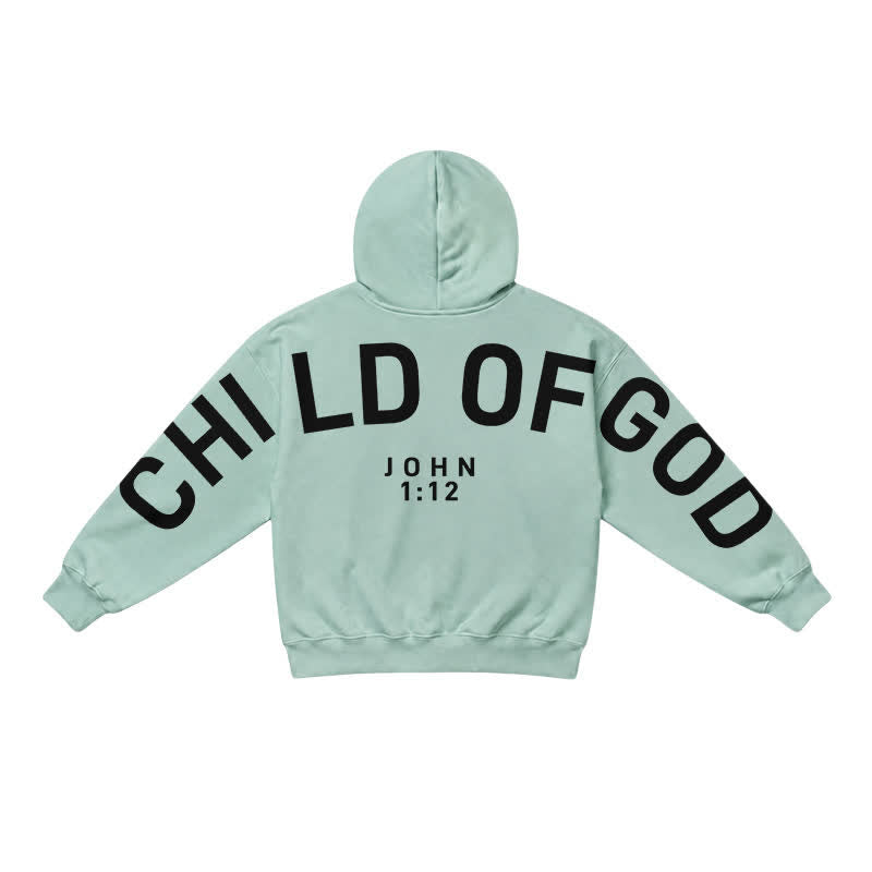 Christianartworkshop Child Of God John 1:12 Statement French Terry Hoodie - image 17