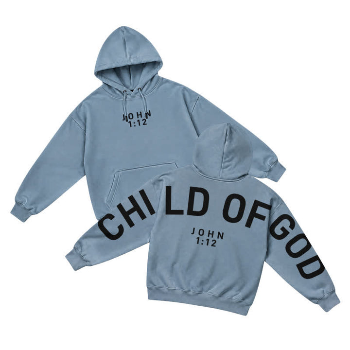 Christianartworkshop Child Of God John 1:12 Statement French Terry Hoodie - Lake Blue - 5XL - image 34