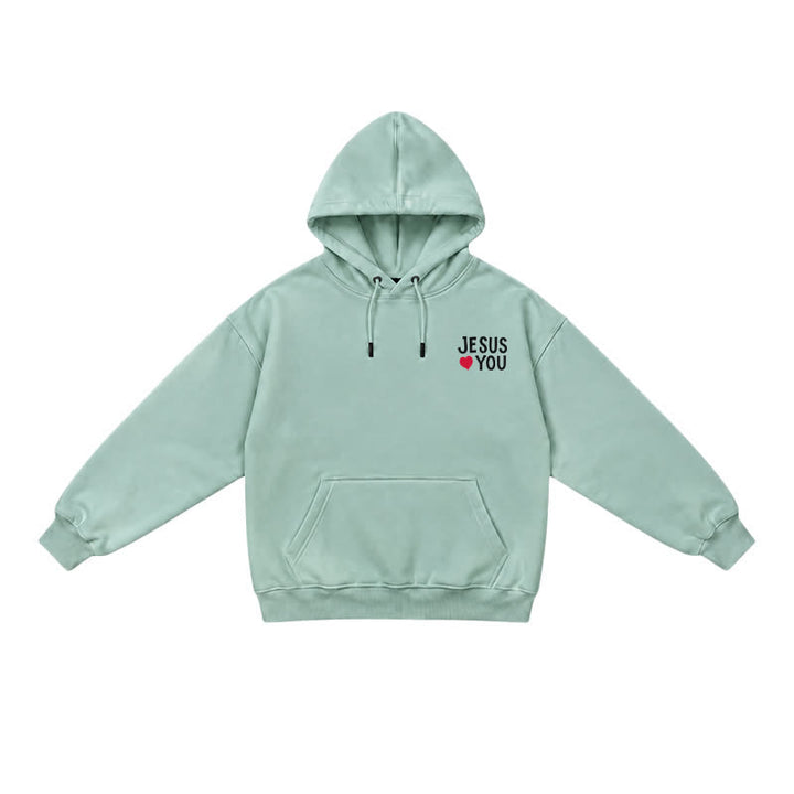 Christianartworkshop Jesus Loves You Streetwear French Terry Hoodie - image 21