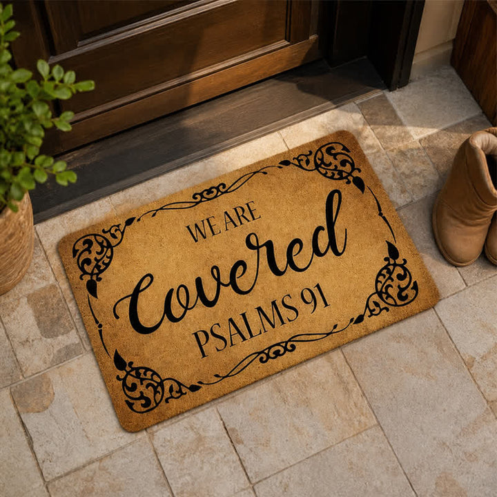 Christianartworkshop Artificial Coir We Are Covered Scripture Doormat - image 4