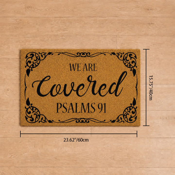 Christianartworkshop Artificial Coir We Are Covered Scripture Doormat - 15.75''*23.62''/40*60cm - image 9