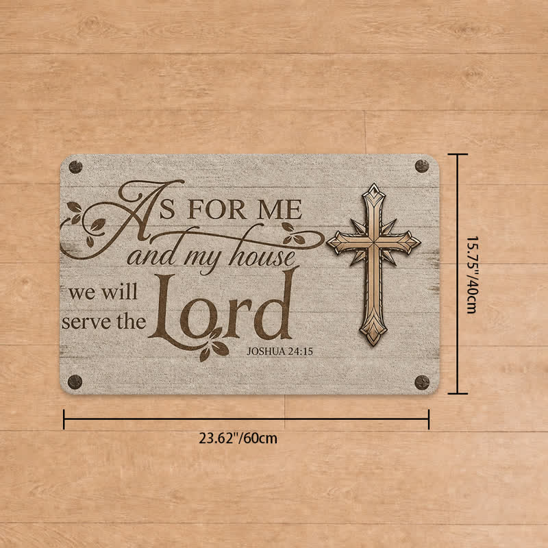 Christianartworkshop Ornate Carved Cross Sacred Verse Doormat - 15.75''*23.62''/40*60cm - image 12