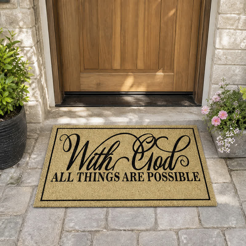 Christianartworkshop Assorted Scripture & Nativity Artificial Coir Doormat - image 41