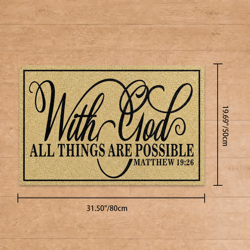 Christianartworkshop Assorted Scripture & Nativity Artificial Coir Doormat - E - 19.69''*31.5''/50*80cm - image 50