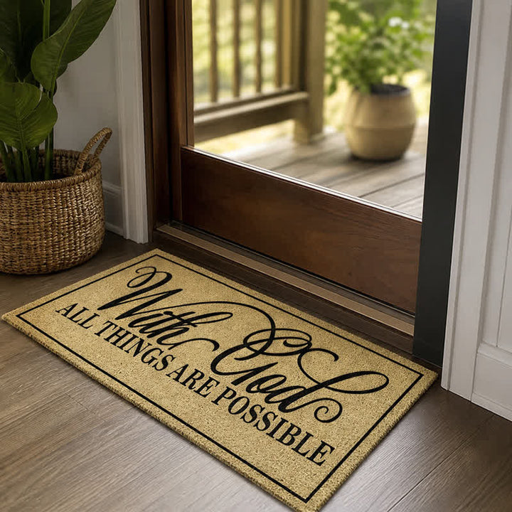 Christianartworkshop Assorted Scripture & Nativity Artificial Coir Doormat - image 40