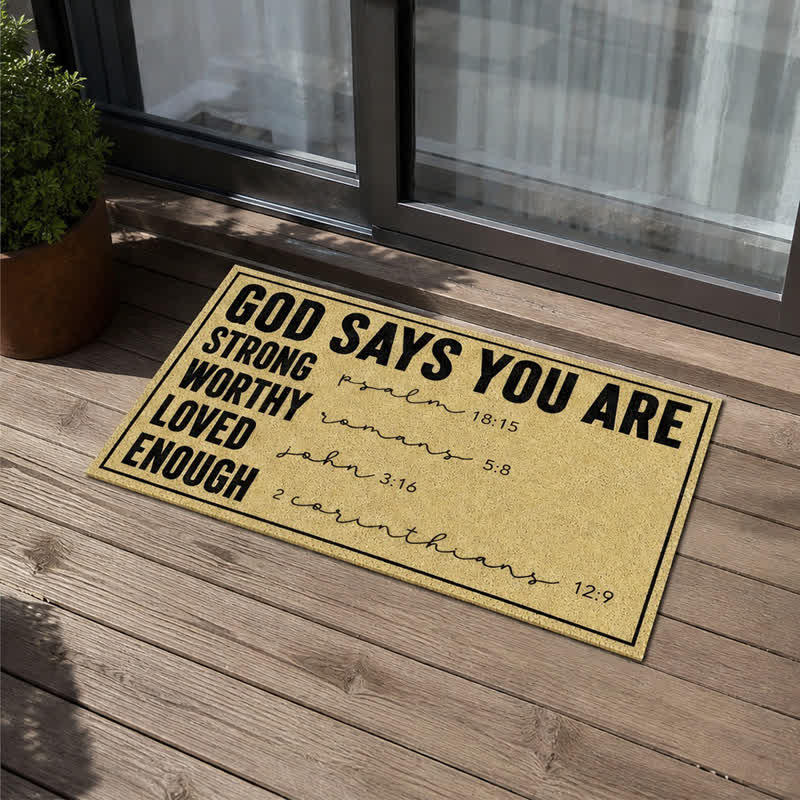 Christianartworkshop Assorted Scripture & Nativity Artificial Coir Doormat - image 53