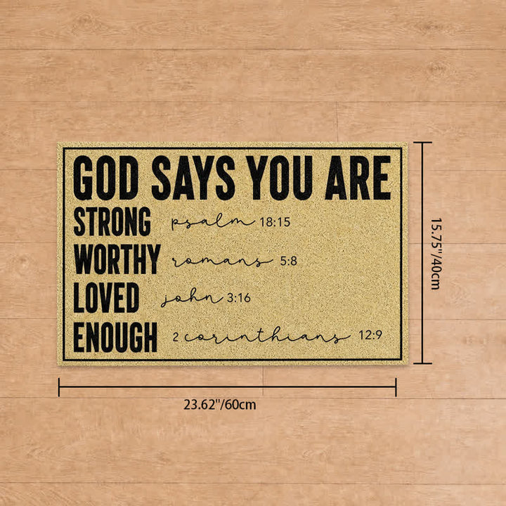 Christianartworkshop Assorted Scripture & Nativity Artificial Coir Doormat - F - 15.75''*23.62''/40*60cm - image 58