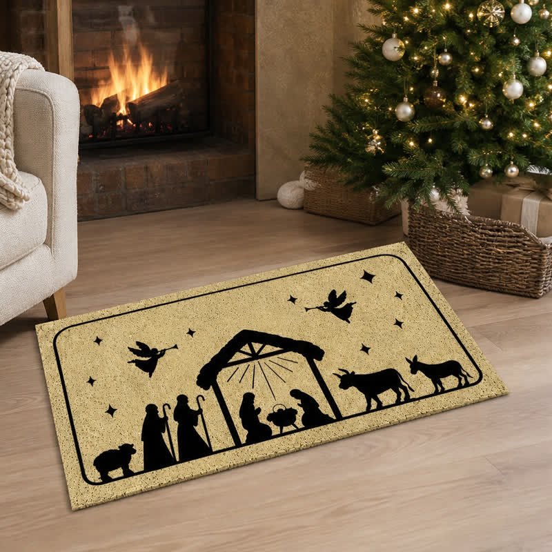 Christianartworkshop Assorted Scripture & Nativity Artificial Coir Doormat - image 62