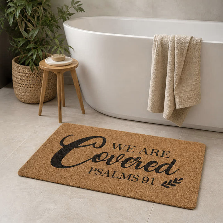 Christianartworkshop Oversized Script Psalms 91 Artificial Coir Doormat - image 4