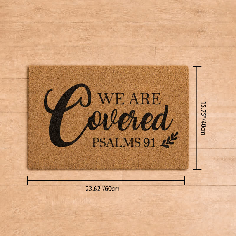 Christianartworkshop Oversized Script Psalms 91 Artificial Coir Doormat - 15.75''*23.62''/40*60cm - image 12