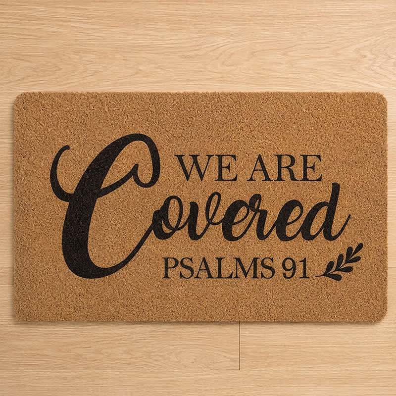 Christianartworkshop Oversized Script Psalms 91 Artificial Coir Doormat - image 8