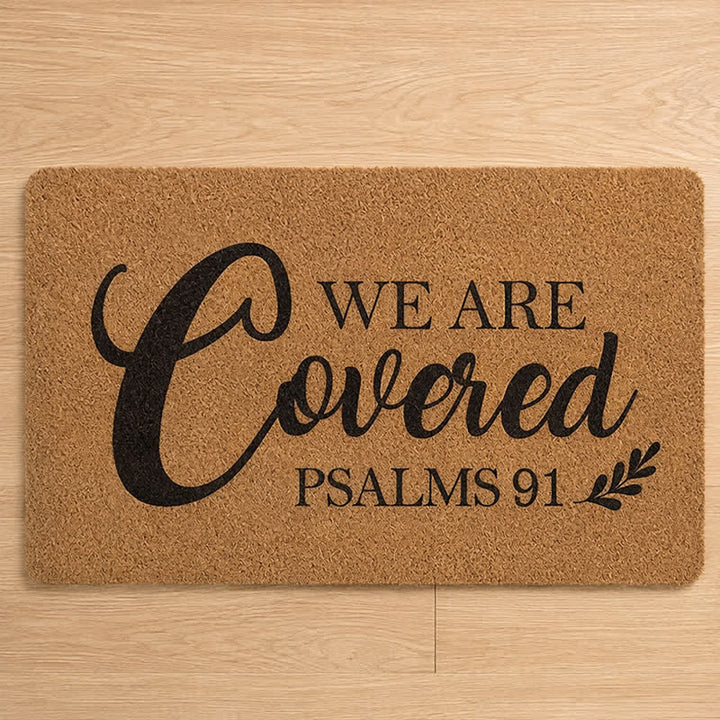 Christianartworkshop Oversized Script Psalms 91 Artificial Coir Doormat - image 8