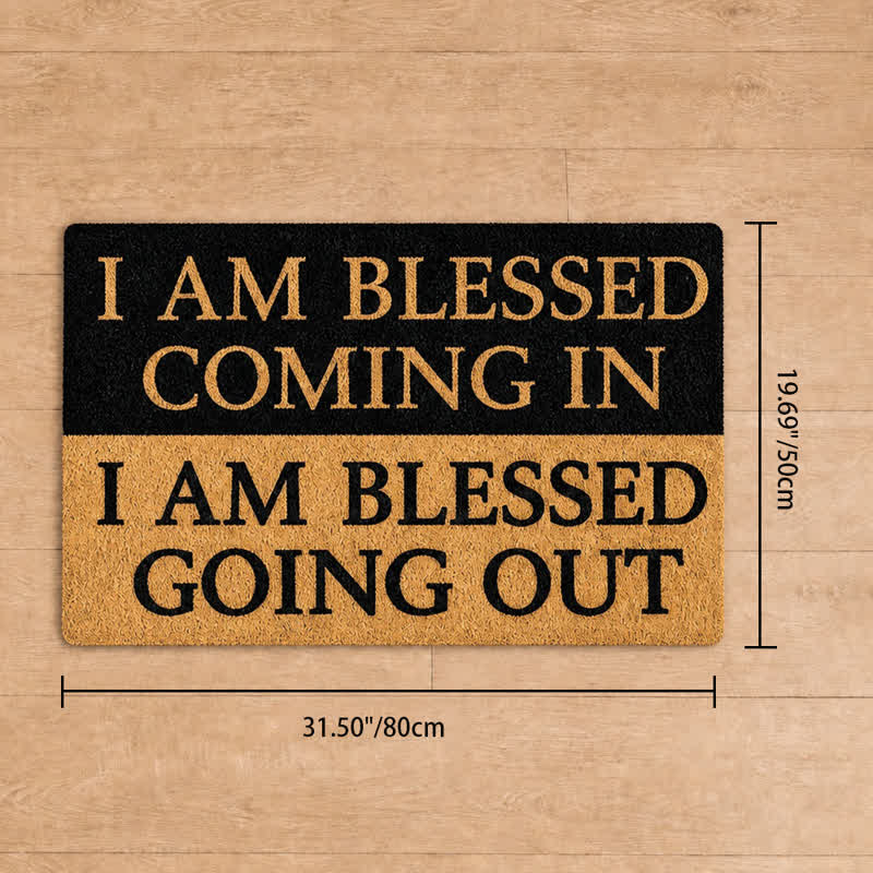 Christianartworkshop Two-Tone Blessed Verse Artificial Coir Doormat - 19.69''*31.5''/50*80cm - image 13