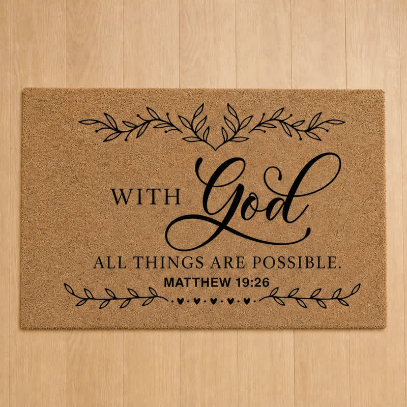 Christianartworkshop Heavy-Duty Artificial Coir Faith Verse Doormat - image 16