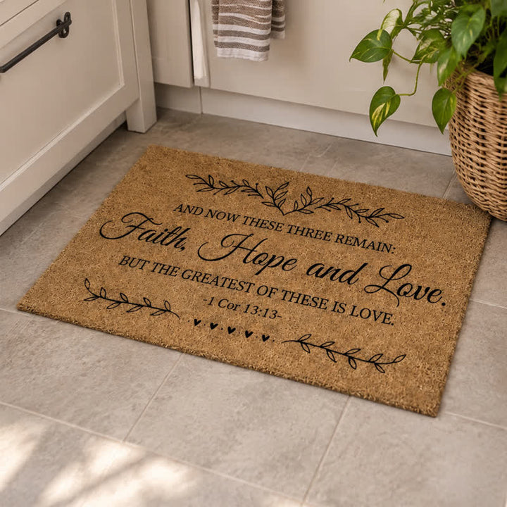 Christianartworkshop Heavy-Duty Artificial Coir Faith Verse Doormat - image 35