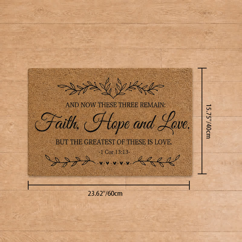 Christianartworkshop Heavy-Duty Artificial Coir Faith Verse Doormat - D - 15.75''*23.62''/40*60cm - image 42